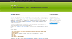 Desktop Screenshot of jaoss.org